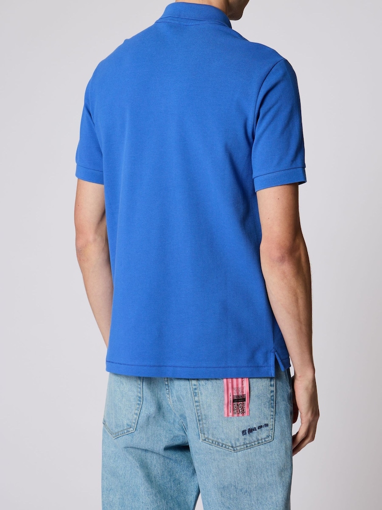 PS Paul Smith Blue Zebra Logo Polo Shirt - Image 2 of 4