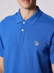 PS Paul Smith Blue Zebra Logo Polo Shirt - Image 3 of 4