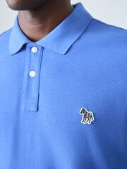 PS Paul Smith Blue Zebra Logo Polo Shirt - Image 6 of 6