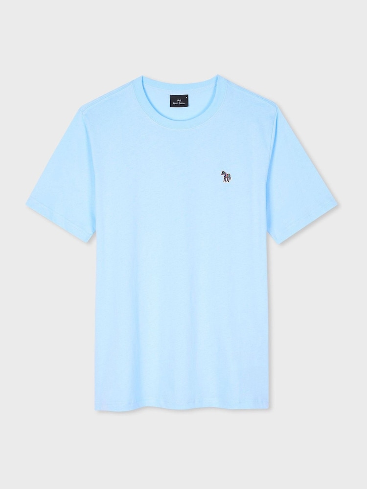 PS Paul Smith Blue Zebra Logo Cotton T-Shirt - Image 1 of 1