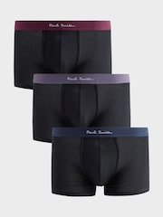 PS Paul Smith Black Contrast Logo Band Boxers 3 Pack - Image 1 of 4