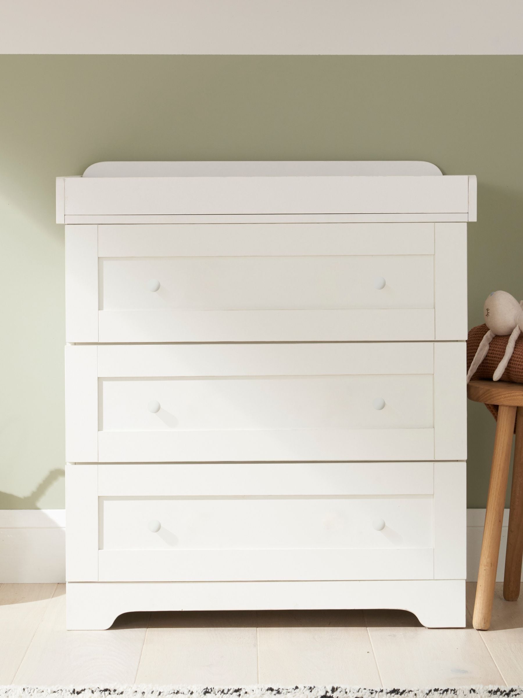 Tutti Bambini Unisex White Rio Nursery Chest Changer - Image 1