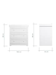 Tutti Bambini White Rio Nursery Chest Changer - Image 4 of 4