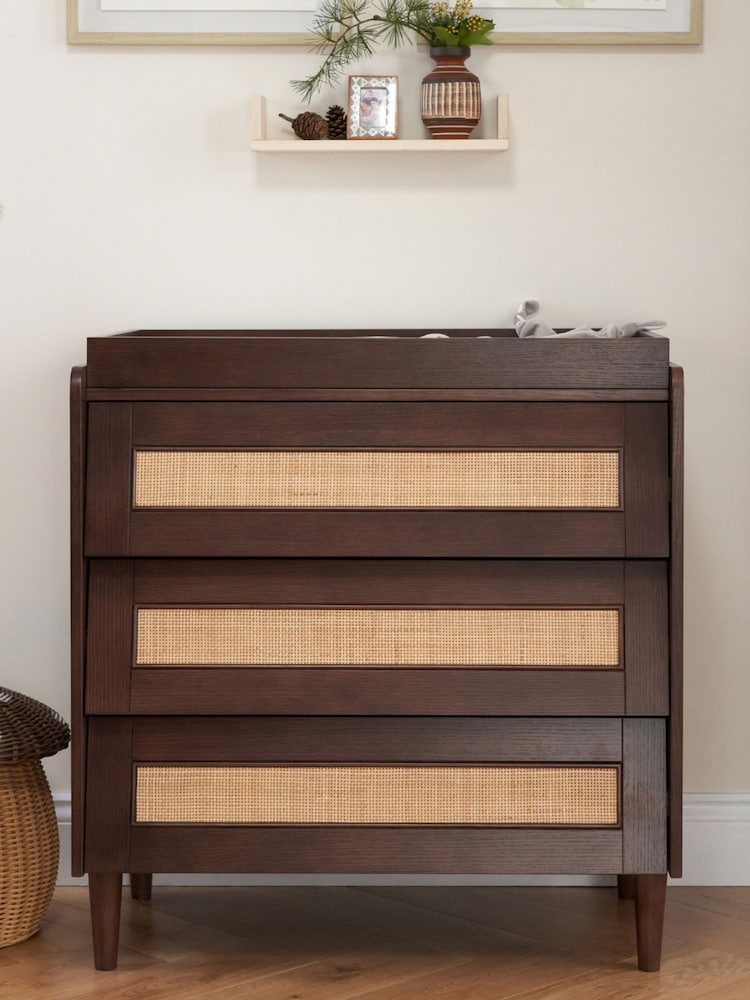 Tutti Bambini Warm Walnut Japandi Nursery Chest Changer - Image 1 of 5