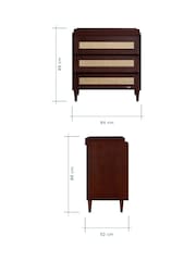 Tutti Bambini Warm Walnut Japandi Nursery Chest Changer - Image 5 of 5