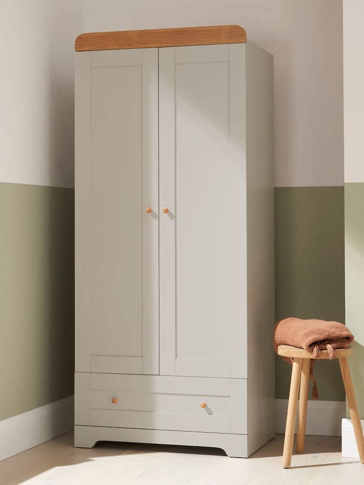 Tutti Bambini Dove Grey Oak Rio Nursery Wardrobe - Image 1 of 4