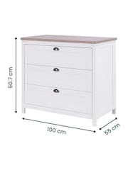 Tutti Bambini White Oak Verona Nursery Chest Changer - Image 3 of 4