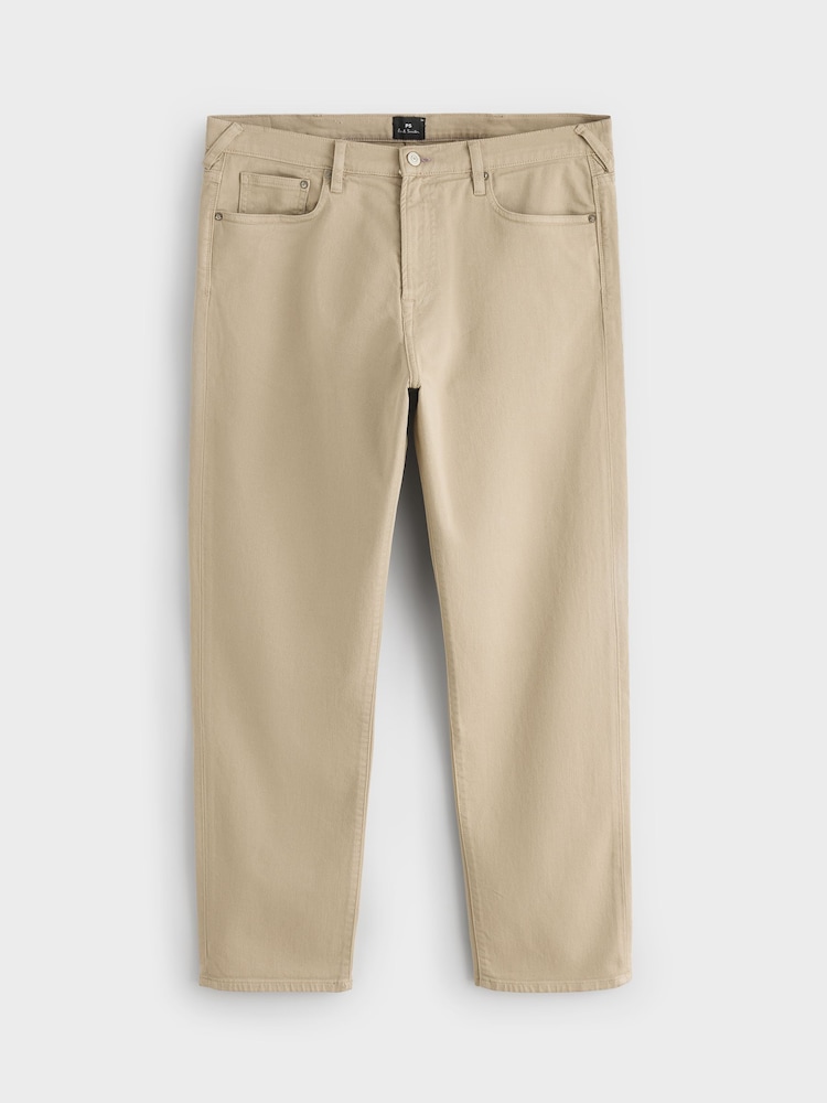 PS Paul Smith Natural Regular Fit Twill Trousers - Image 5 of 5