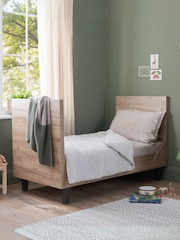 Tutti Bambini Distressed Oak Slate Grey 3 Piece Como Nursery Furniture Set - Image 5 of 11