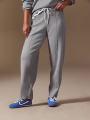 Grey Cosy Knit Look Barrel Joggers - Image 3 of 8