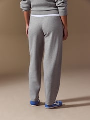 Grey Cosy Knit Look Barrel Joggers - Image 4 of 8
