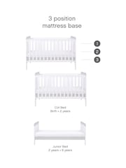 Tutti Bambini White 2 Piece Rio Nursery Furniture Set - Image 7 of 8