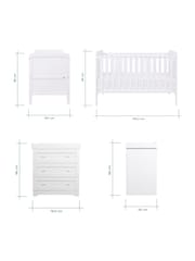 Tutti Bambini White 2 Piece Rio Nursery Furniture Set - Image 8 of 8