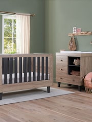 Tutti Bambini Set of 2 Distressed Oak Slate Grey Como Nursery Furniture - Image 1 of 9
