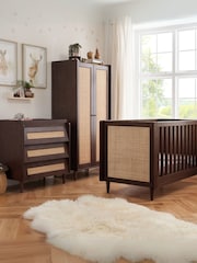 Tutti Bambini Warm Walnut 3 Piece Japandi Nursery Furniture Set - Image 1 of 10