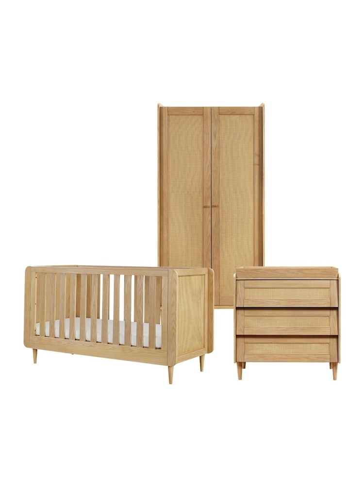 Tutti Bambini Light Oak 3 Piece Japandi Nursery Furniture Set - Image 2 of 11 Tutti Bambini Light Oak 3 Piece Japandi Nursery Furniture Set - Image 2 of 11