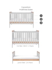 Tutti Bambini Dove Grey Oak 2 Piece Rio Nursery Furniture Set - Image 7 of 9