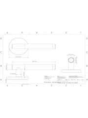 Pushka Home Set of 2 Black Knurled Lever Door Handles - Image 4 of 4