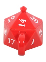 Something Different Red D20 Gaming Dice Shaped Mug - Image 3 of 4