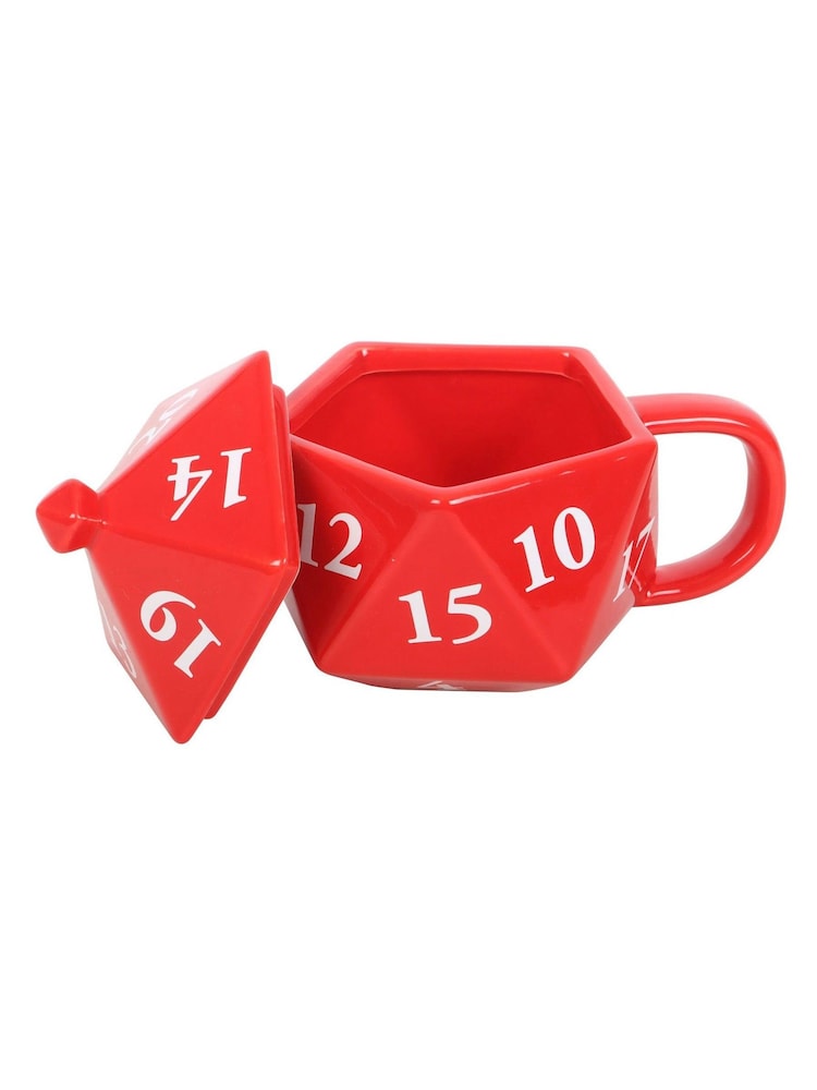Something Different Red D20 Gaming Dice Shaped Mug - Image 4 of 4 Something Different Red D20 Gaming Dice Shaped Mug - Image 4 of 4