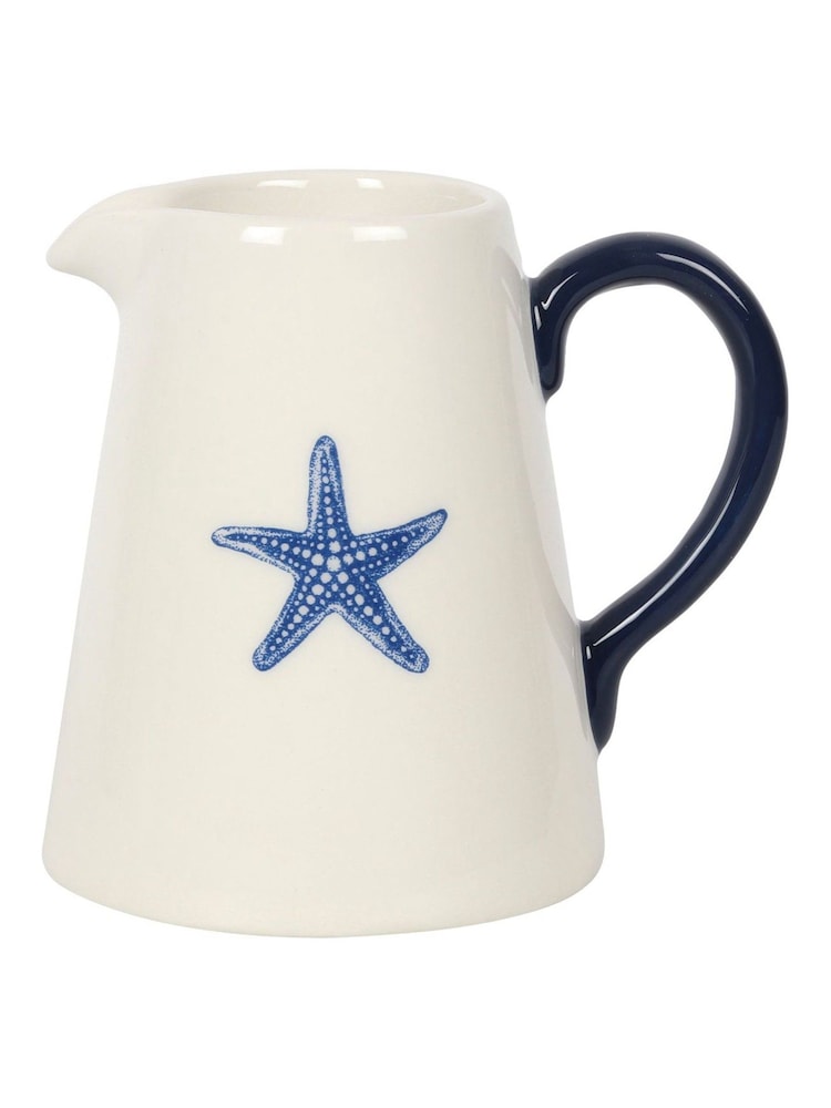 Something Different White 12cm Starfish Flower Jug - Image 1 of 2