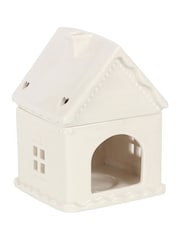 Something Different White Gingerbread House Ceramic Oil Burner - Image 4 of 5
