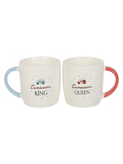 Something Different White Caravan King and Caravan Queen Couples Mug Set - Image 2 of 4