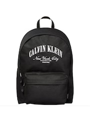 Calvin Klein Black Graphic Backpack - Image 1 of 3