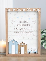 Something Different White The Stars Seem Brighter 3D Shell Caravan Plaque - Image 1 of 4