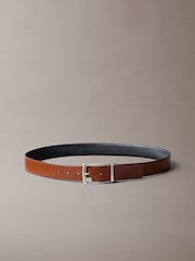 Calvin Klein Brown Woven Metal Buckle Belt - Image 1 of 3