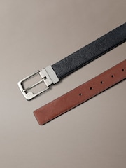 Calvin Klein Brown Woven Metal Buckle Belt - Image 3 of 3