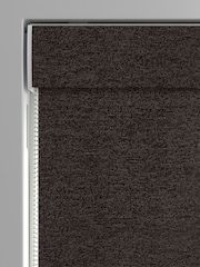 Chocolate Brown Boucle Made to Measure Roman Blinds - Image 4 of 6