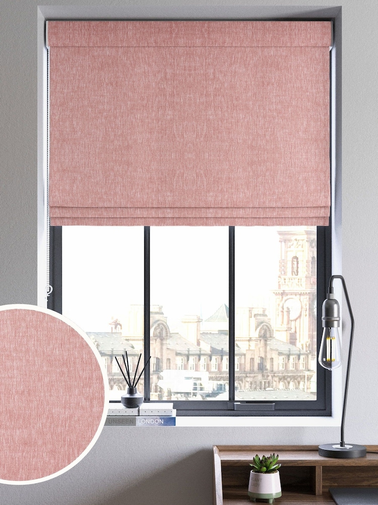 Blush Abeille Made to Measure Roman Blinds - Image 1 of 6
