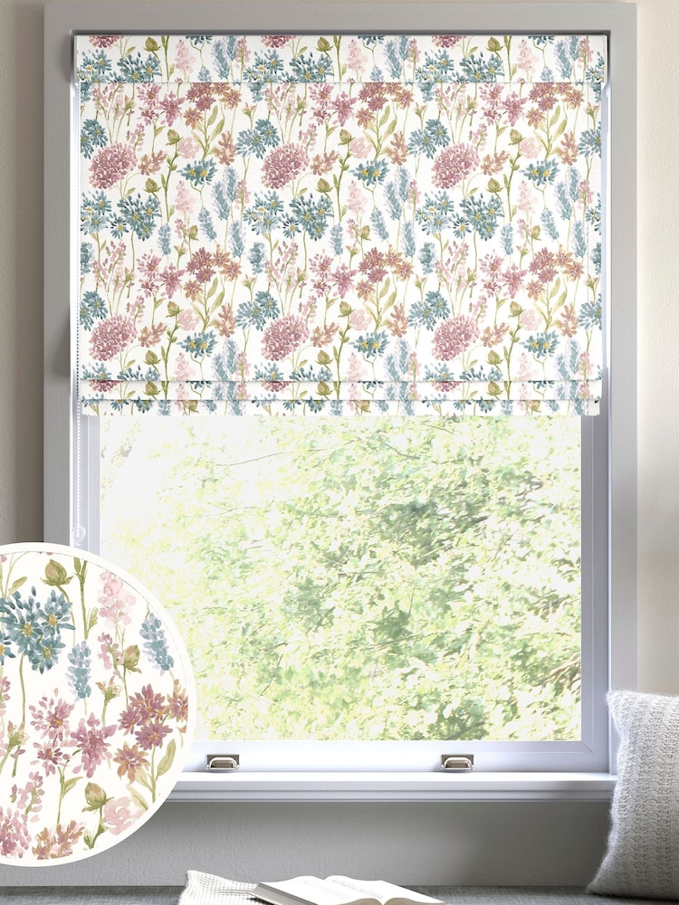 Multi Peony Odilon Made to Measure Roman Blinds - Image 1 of 6