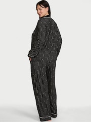 Victoria's Secret Black Logo Script Modal Long Pyjamas Set - Image 2 of 3