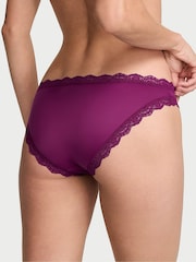 Victoria's Secret Rhubarb Purple Lace Trim Bikini Knickers - Image 2 of 2