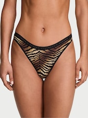 Victoria's Secret Pink/Zebra/Red/Black Thong 5 Pack Knickers - Image 2 of 3