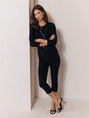 Lipsy Black Long Sleeve Stud Detail Jumper - Image 3 of 5