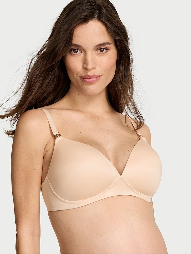 Victoria's Secret Marzipan Nude Non Wired Lightly Lined Nursing Bra - Image 1 of 3