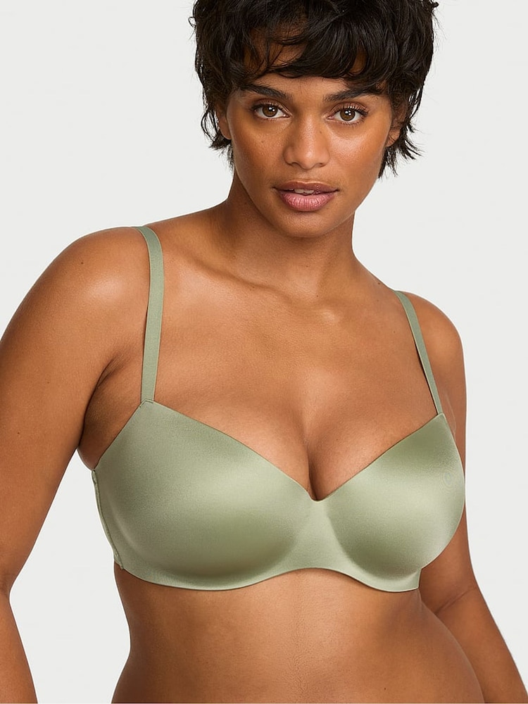 Victoria's Secret Fall Sage Green Lightly Lined Balcony Flexfactor Bra - Image 2 of 3 Victoria's Secret Fall Sage Green Lightly Lined Balcony Flexfactor Bra - Image 2 of 3