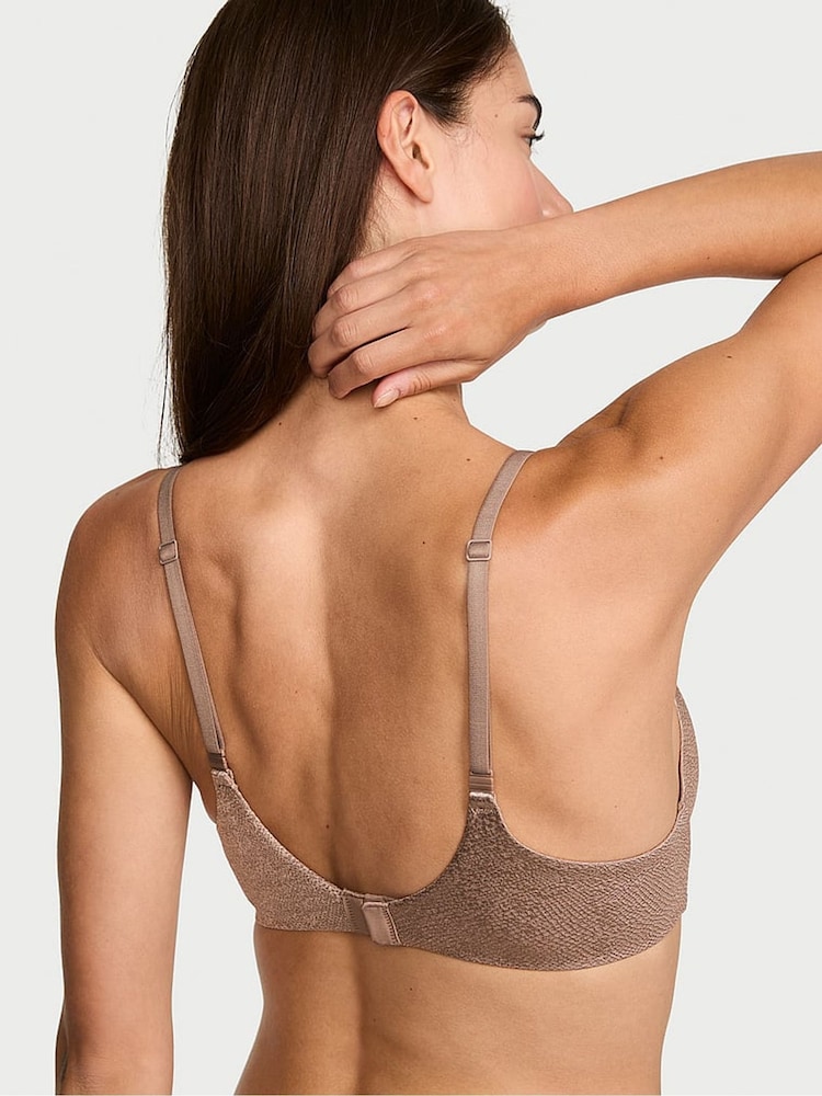 Victoria's Secret Coffee Brown Snake Lightly Lined Demi Flexfactor Bra - Image 2 of 2 Victoria's Secret Coffee Brown Snake Lightly Lined Demi Flexfactor Bra - Image 2 of 2