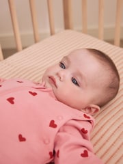 Pink/Red Heart 2.5 Tog Removable Sleeve Baby Sleep Bag - Image 4 of 8