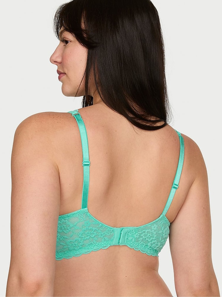 Victoria's Secret Scuba Green Unlined Balcony Lace Bra - Image 2 of 2 Victoria's Secret Scuba Green Unlined Balcony Lace Bra - Image 2 of 2