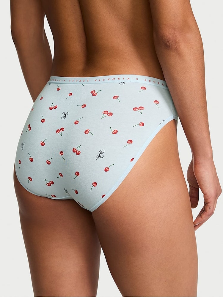 Victoria's Secret Blue Cherries Brief Knickers - Image 2 of 2 Victoria's Secret Blue Cherries Brief Knickers - Image 2 of 2