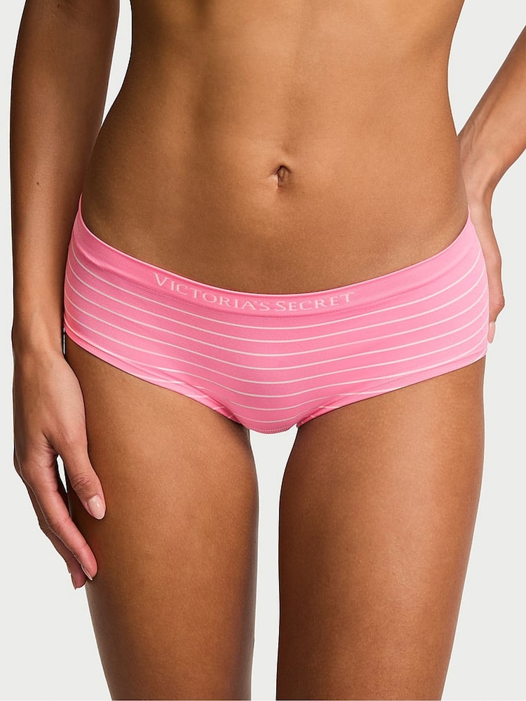 Victoria's Secret Pink Pinstripes Hipster Knickers - Image 1 of 2 Victoria's Secret Pink Pinstripes Hipster Knickers - Image 1 of 2