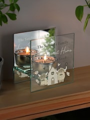 Personalised Highland Cow Mirrored Tealight Holder by PMC - Image 2 of 3