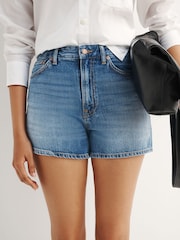 Nudie Jeans Blue Maeve Denim Shorts - Image 5 of 10