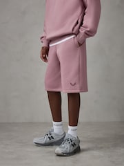 Earthy Pink - Castore Oversized Hoodie and Shorts Set - Immagine 3 di 12