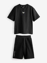 Castore Black Oversized Top and Shorts Set - Image 7 of 13