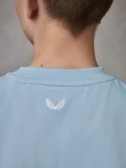 Blauw/Wit/Bruin - Castore Oversized Short Sleeve Logo Cotton T-Shirts 3 Pack - Afbeelding 10 van 20